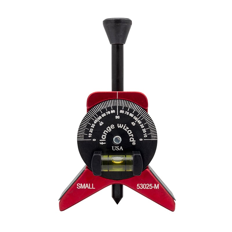 Flange Wizard Centerhoved For   Quot  Rør Med Magnet Og Vinkelskive Med Libelle