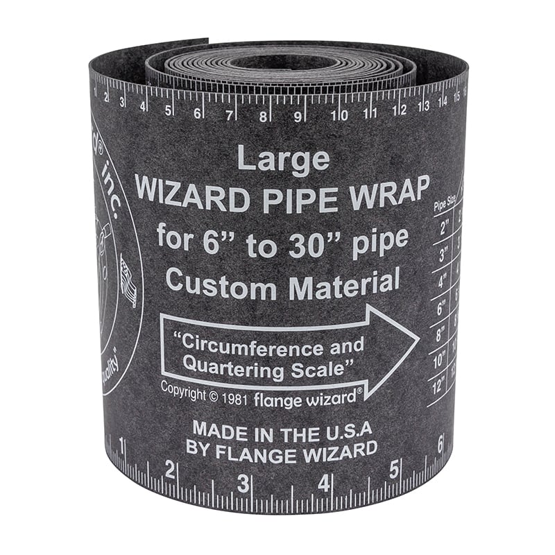 Flange Wizard Wrap-around Ww-17a Large For   Quot -30 Quot  Rør  120 Quot  Længde         Quot  Bredde