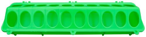 Fodertrug Plast Grøn     10x37 Cm