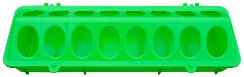 Fodertrug Plast Grøn     10x30 Cm