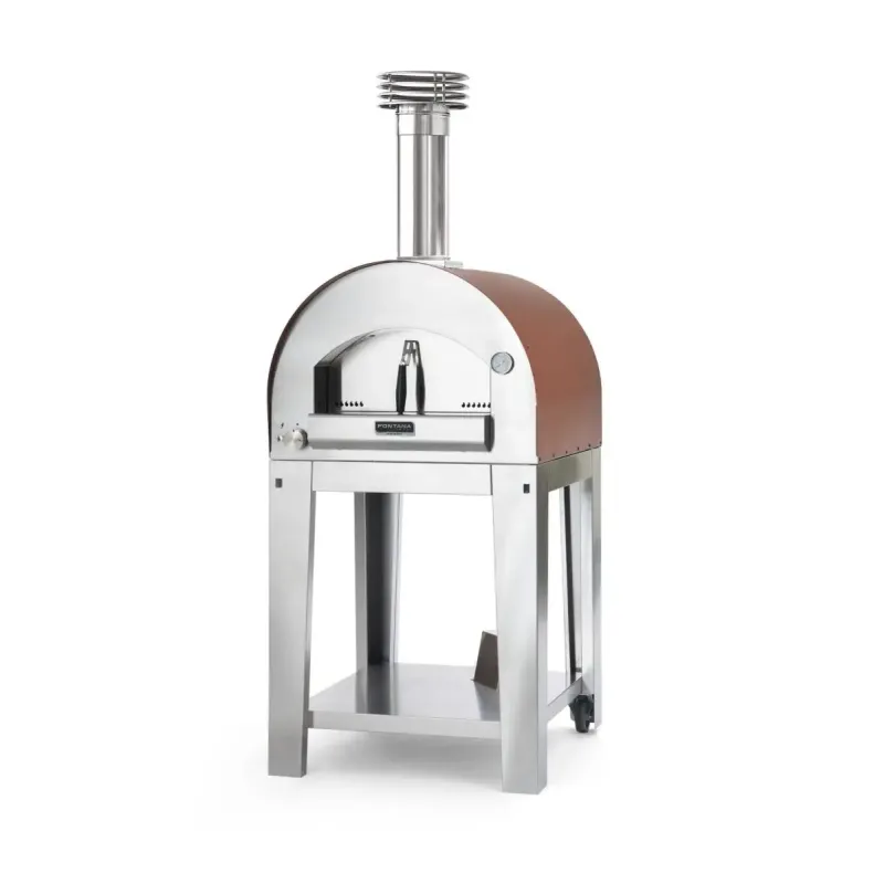 Fontana Forni Margherita  Rosso Gas Pizzaovn Med Vogn
