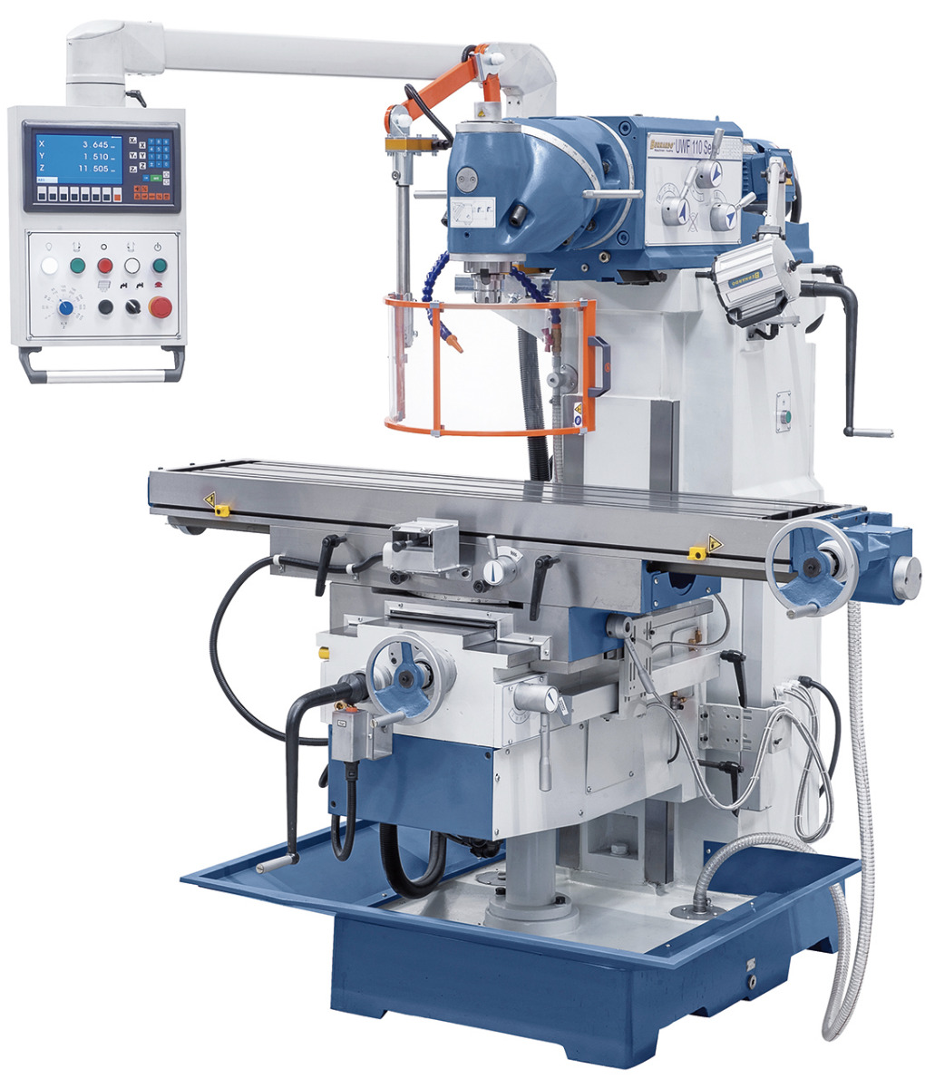 Fræsemaskine Uwf 110 Servo 1000 Inkl   -akset Digital 3x400v