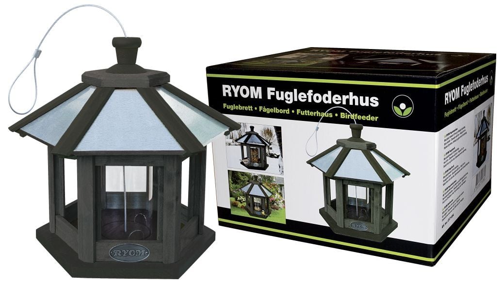 Fuglefoderautomat  -kantet 34 Cm