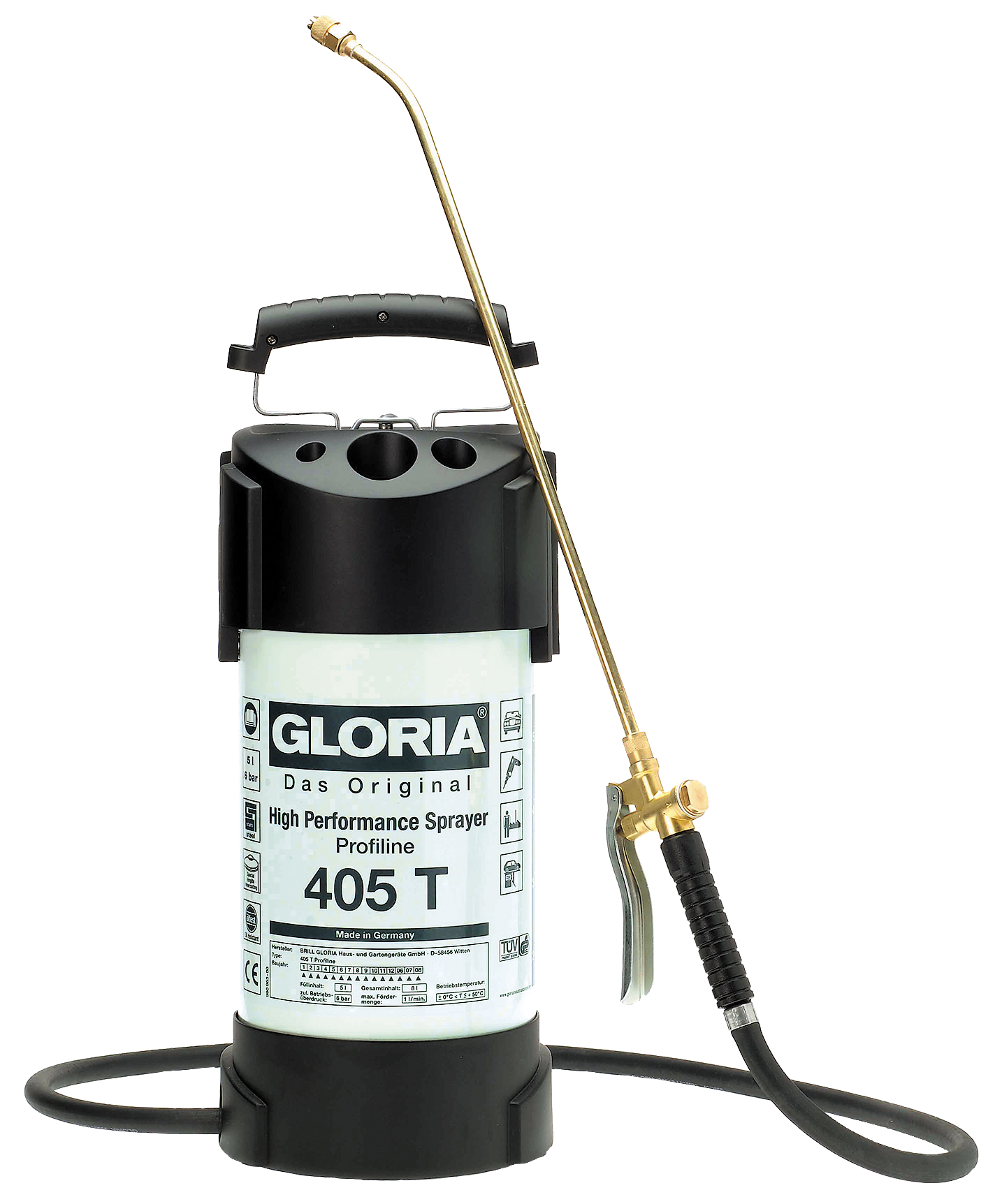 Gloria Tryksprøjte Metal 405t   Ltr