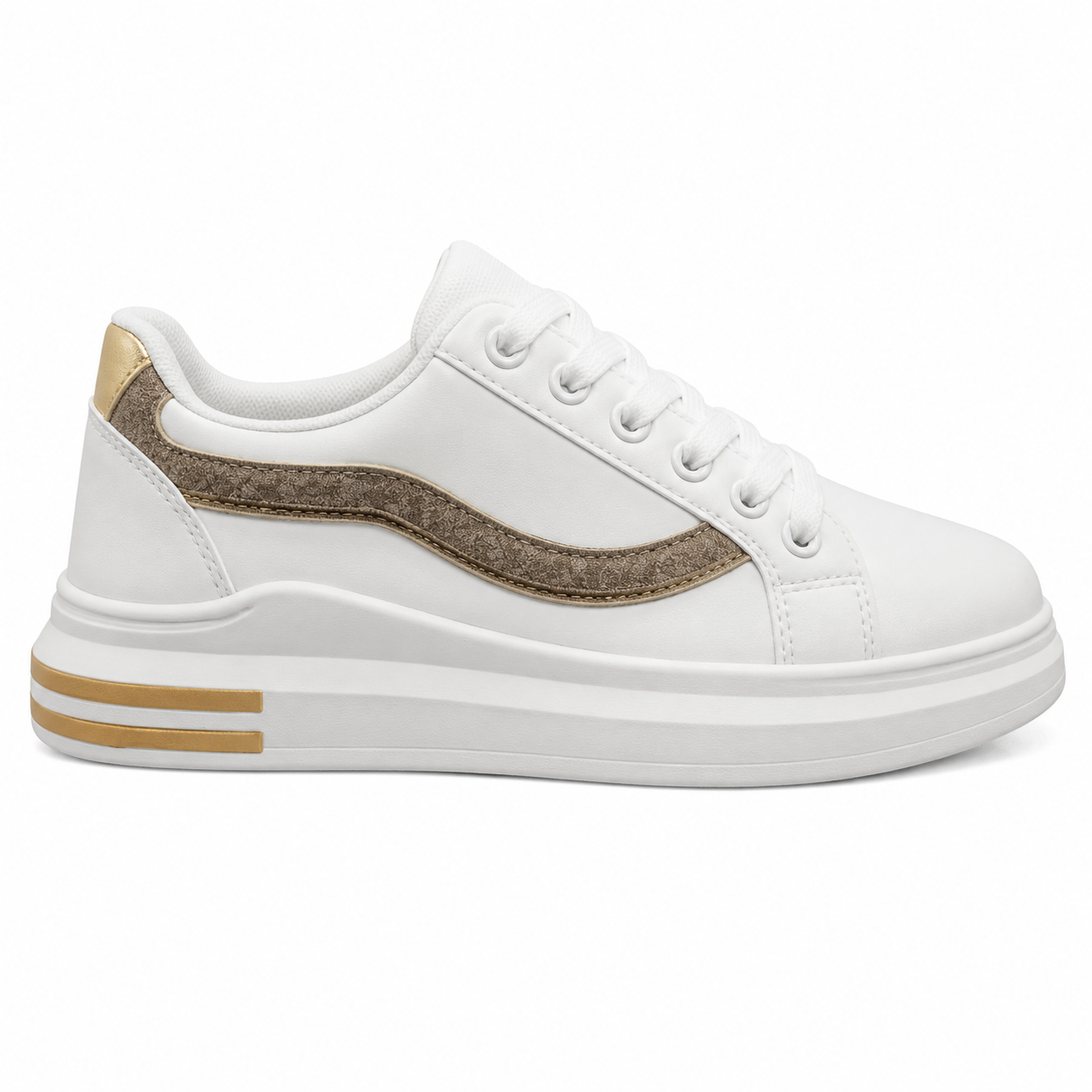 Golden Wave Platform Sneaker 41
