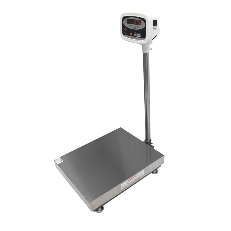 Gulvvægt 150 Kg Inddeling 20 Med Led Display Og 560x458 Mm Vejeplade