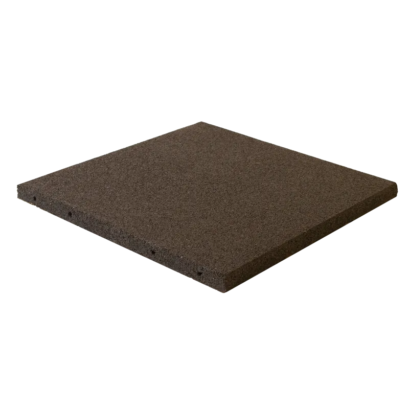 Gummiflise 50x50x3 Cm Sort Nordic Play Active     M2 30 Stk  810-172