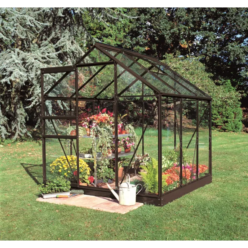 Halls Drivhus Popular 66 Sort     Mm Glas F09938