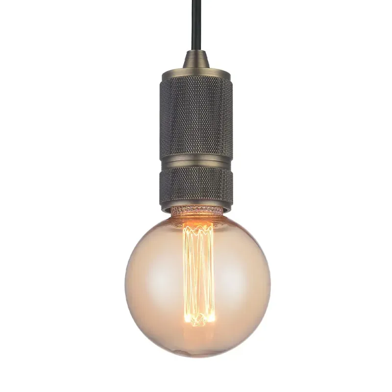 Halo Design Halo Mini Fatningssæt E14 Antik Messing   5mkabel 737123