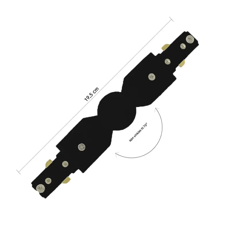 Halo Design Midter Tilslutning Halo Track Sort 720187