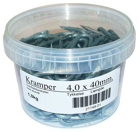 Hegnskramper Alu Zink     40 Mm   Kg