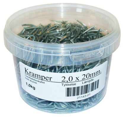 Hegnskramper Alu Zink     20 Mm   Kg