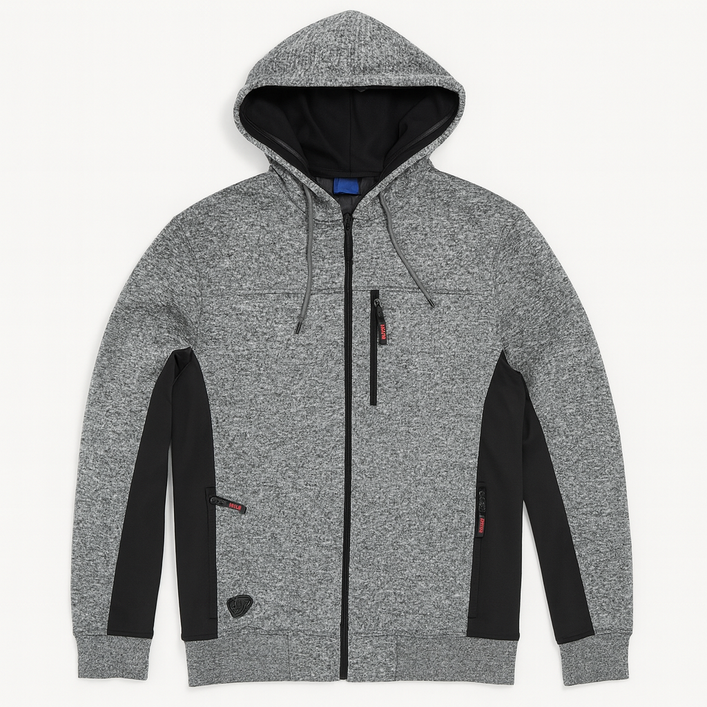 Herre Fleece Grå Xxlarge