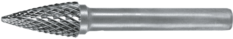 Hm-fræsestift Form    Spg    Mm