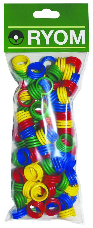 Hønseringe Plast Ass Farver 100 Stk