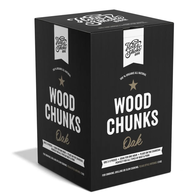 Holy Smoke Bbq Røgtræ Chunks Eg   Kg
