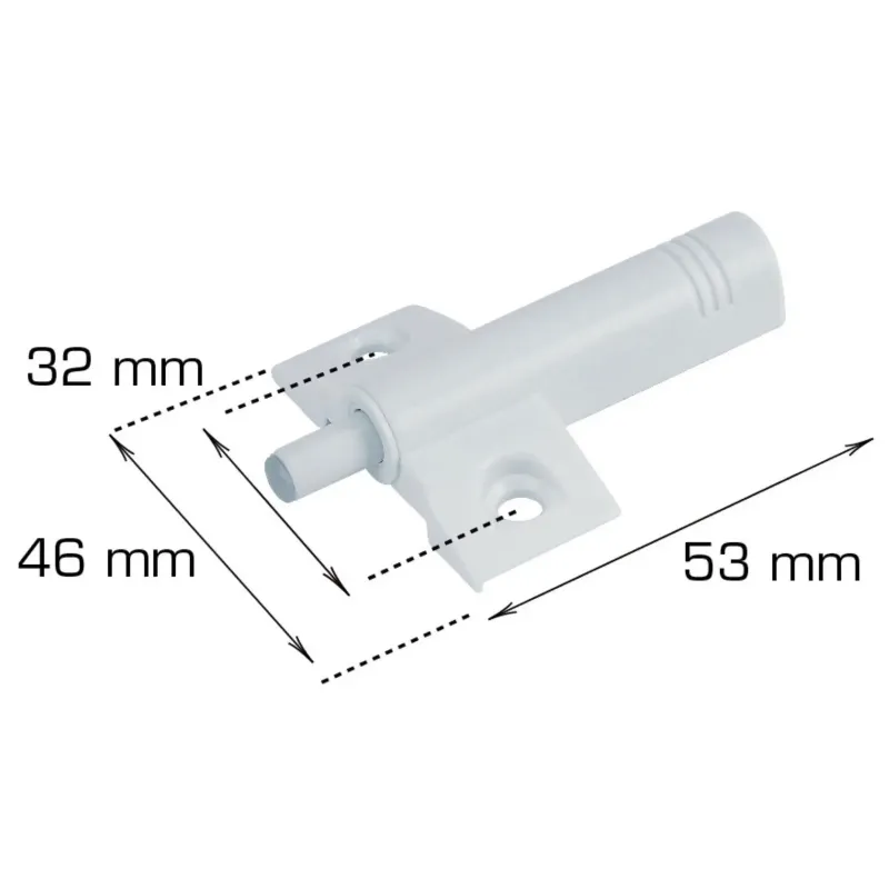 Home-it Lågedæmper   Plast 53   46 Mm Hvid