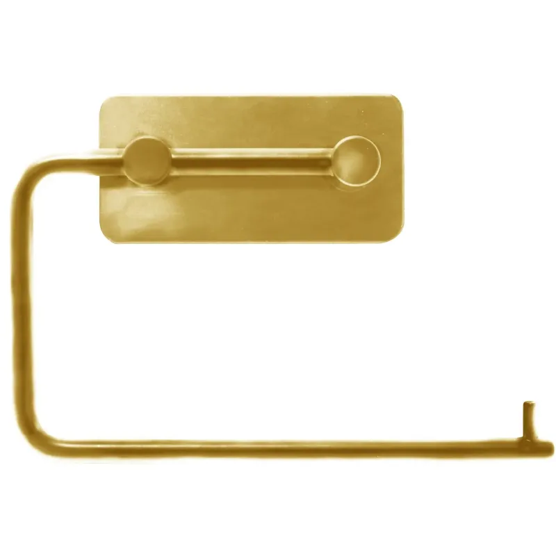 Home-it Selvklæbende Toiletpapirholder 15     10       Cm Poleret Messing