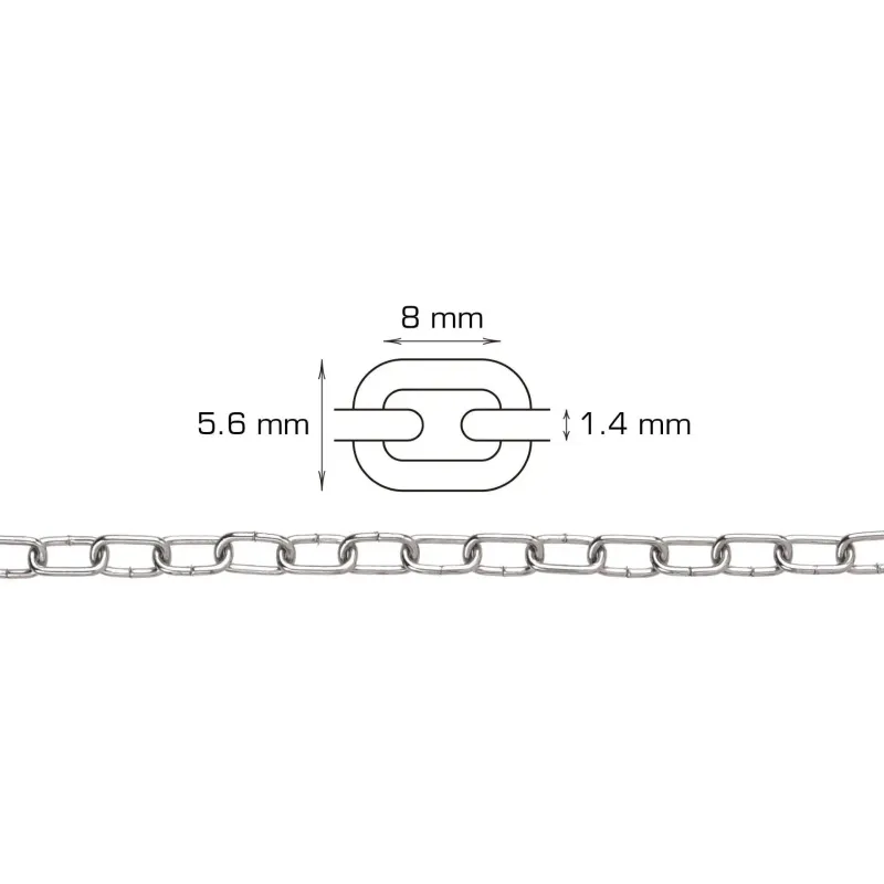 Home-it Urkæde ø1   Mm     Meter Elforsinket