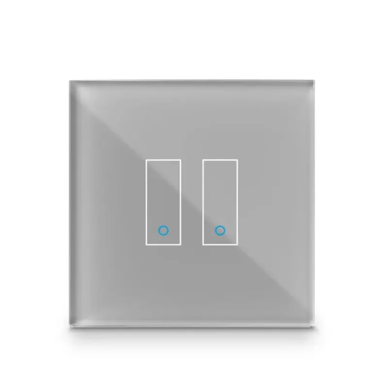 Iotty Smart Switch Double Button Faceplate Design Your Own Smart Switch Colour: Grey