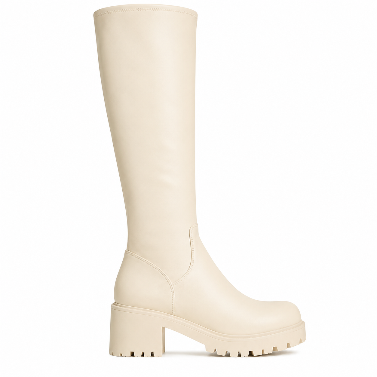 Ivory Tall Boot 41