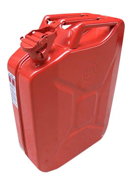 Jerry Can 20 Liter   Metal Rød