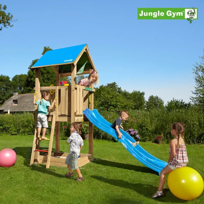 Jungle Gym Castle Legetårn Komplet Ekskl  Rutschebane 804-280b