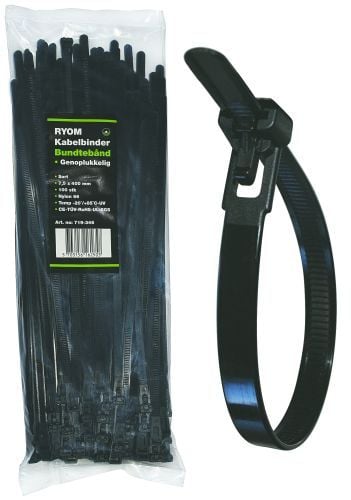 Kabelbinder Genoplukkelig       400 Mm