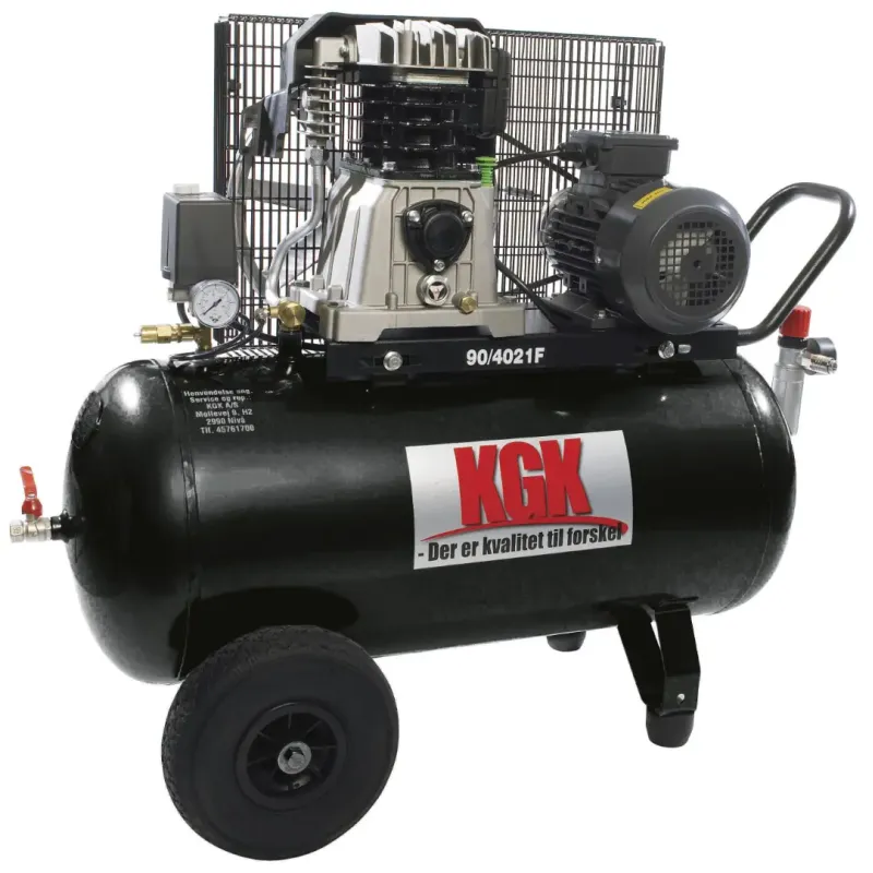Kgk Kompressor 90 415  Kileremstrukket 90l Tank
