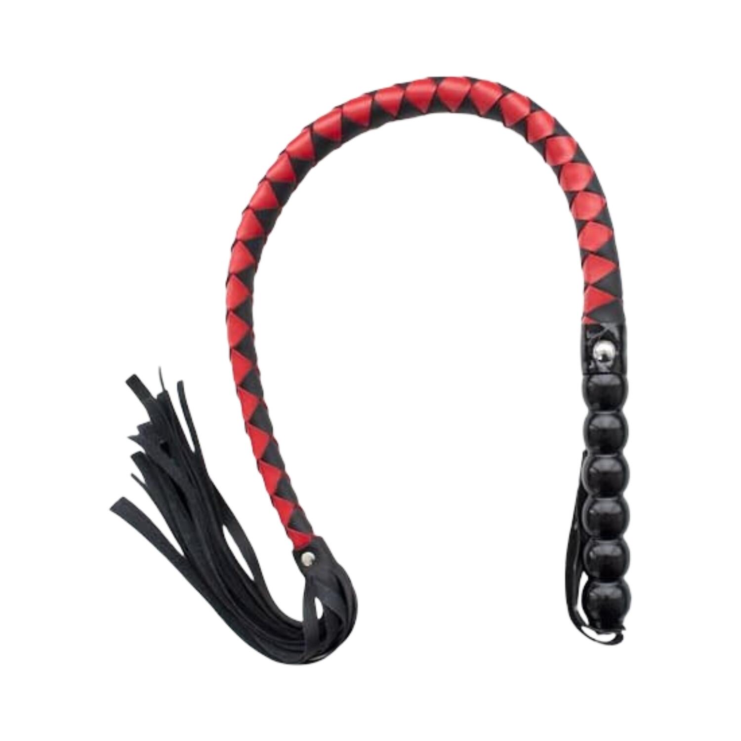 Kiotos Mahogany Short Whip Black   Red 85cm