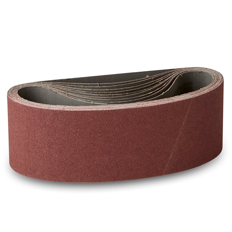 Lærreds Slibebånd 75x510mm -10 Stk  Korn P40