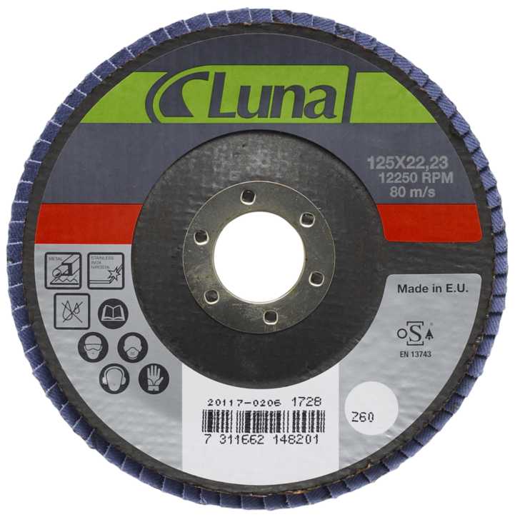 Lamelrondel 125mm K60