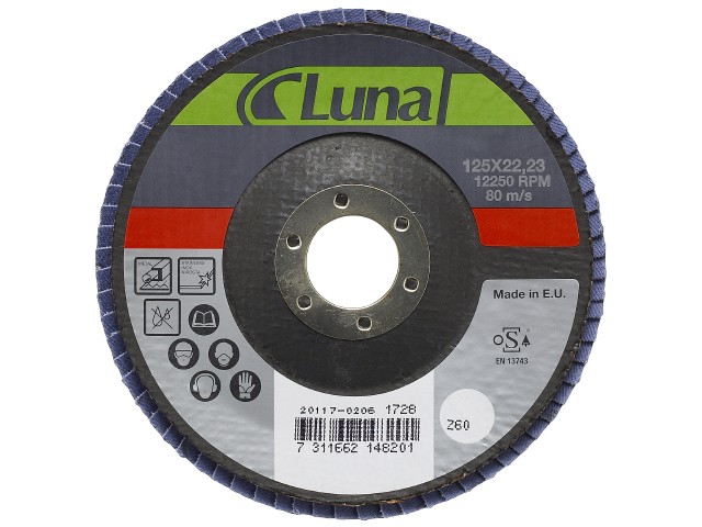 Lamelskive Luna 125 Mm K80