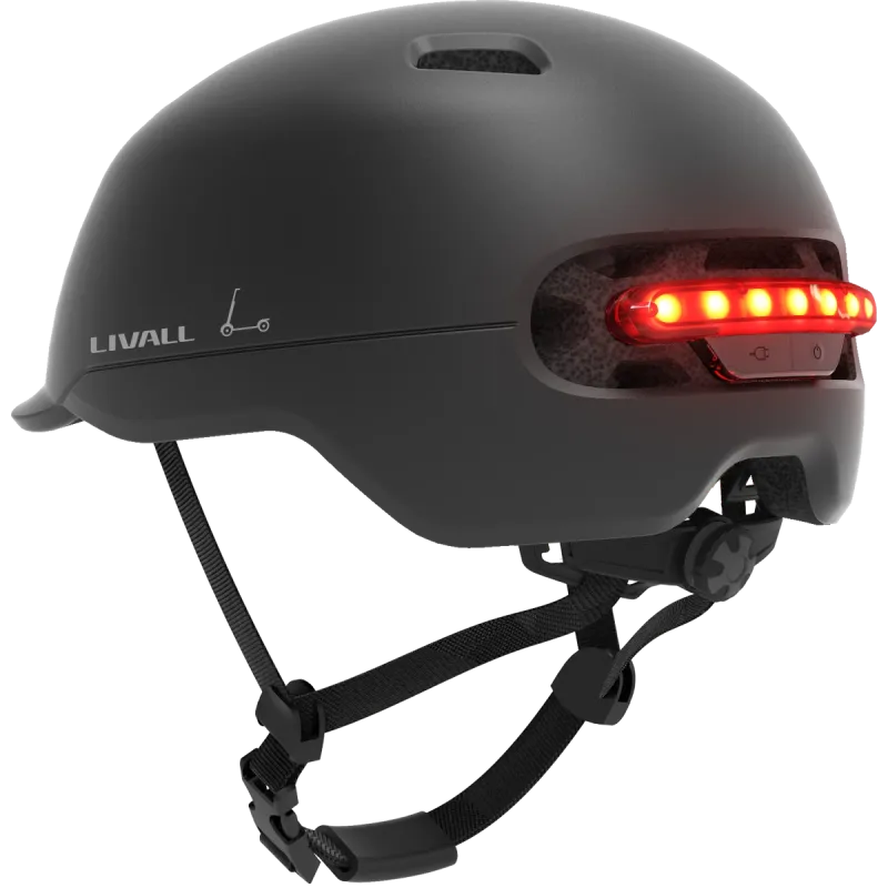 Livall C20 Hjelm   Black Medium 54-58 Cm