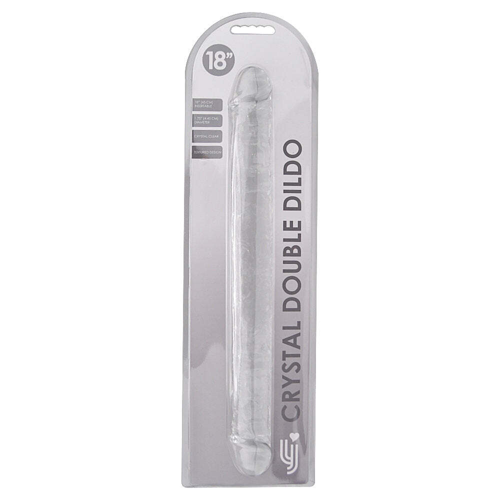 Loving Joy 18 Inch Jelly Clear Dobble Dildo Mega Size 45   Cm Flexible