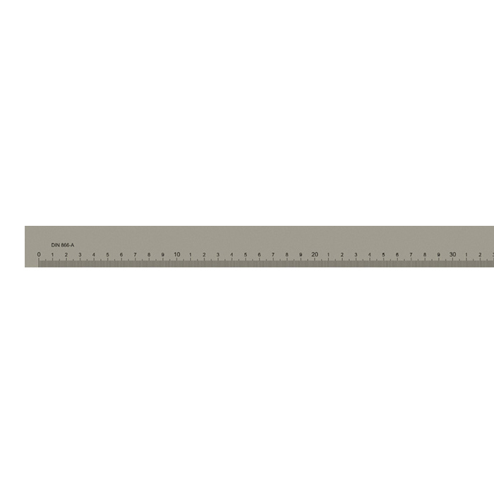 Målestav Form   2000x50x10 Mm Din 866