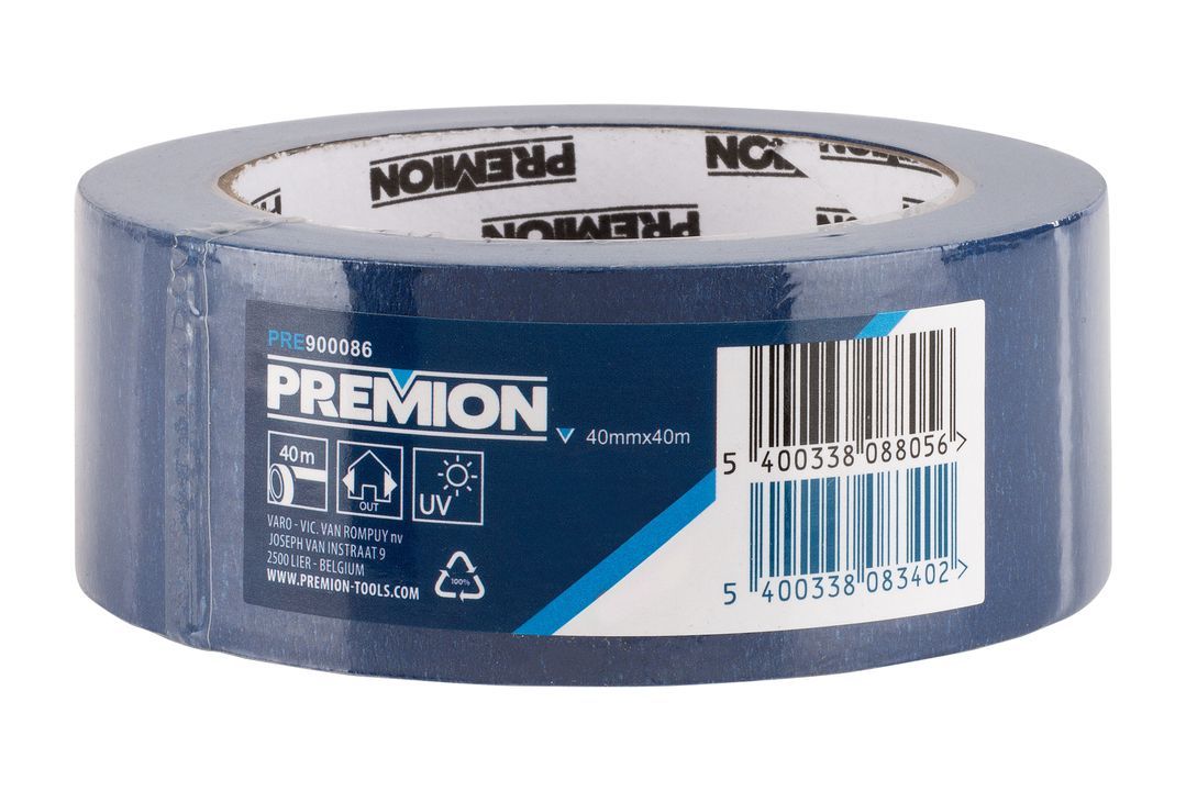 Malertape 40 Mm   40 Meter Blå Uv