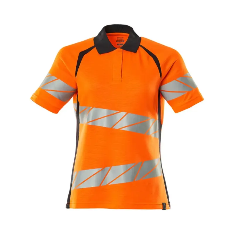 Mascot  Accelerate Safe Poloshirt 19093-771 Dame Hi-vis Orange-mørk Marine