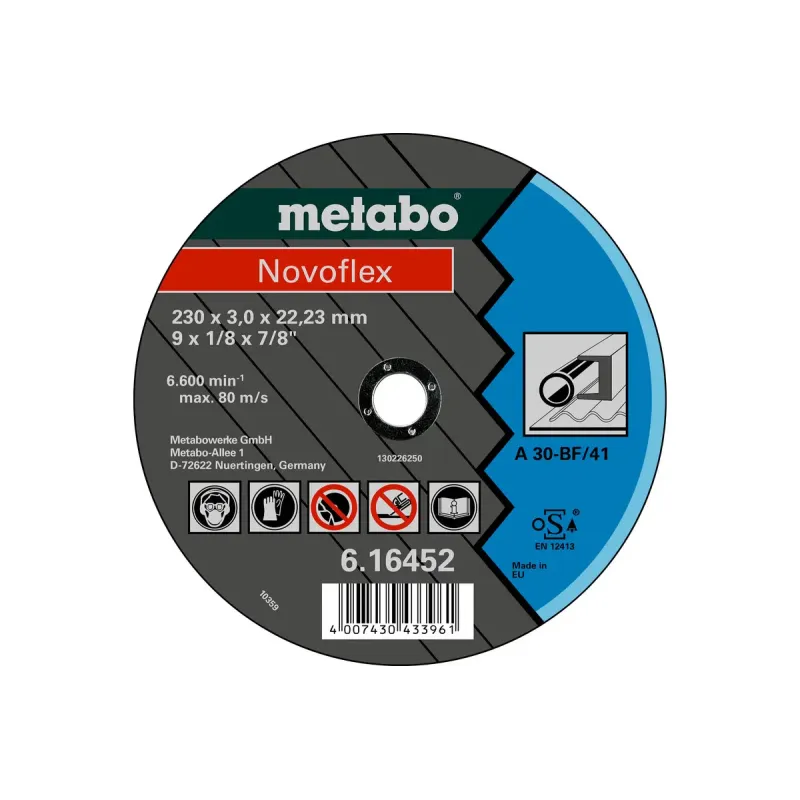 Metabo 4007430122582 616456000 Kvalitetsklasse   30 Novoflex Stål