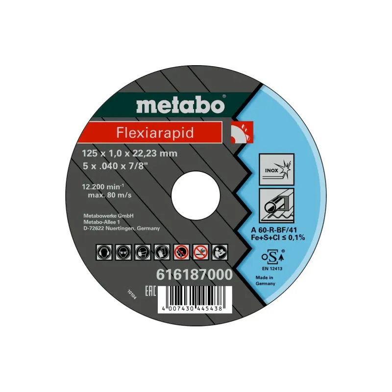 Metabo 4007430445438 616187000 Kvalitetsklasse 60- 46- 30- Flexiarapid Inox