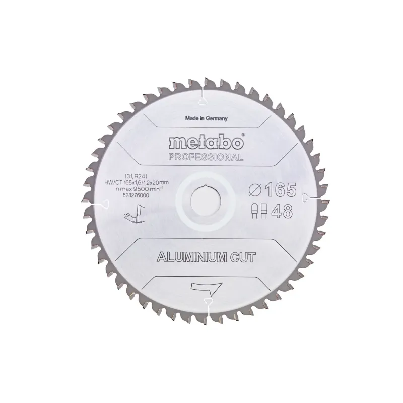 Metabo 4061792173675 628288000 Rundsavklinge Aluminium Cut Kvalitet Professional Til Håndrundsav