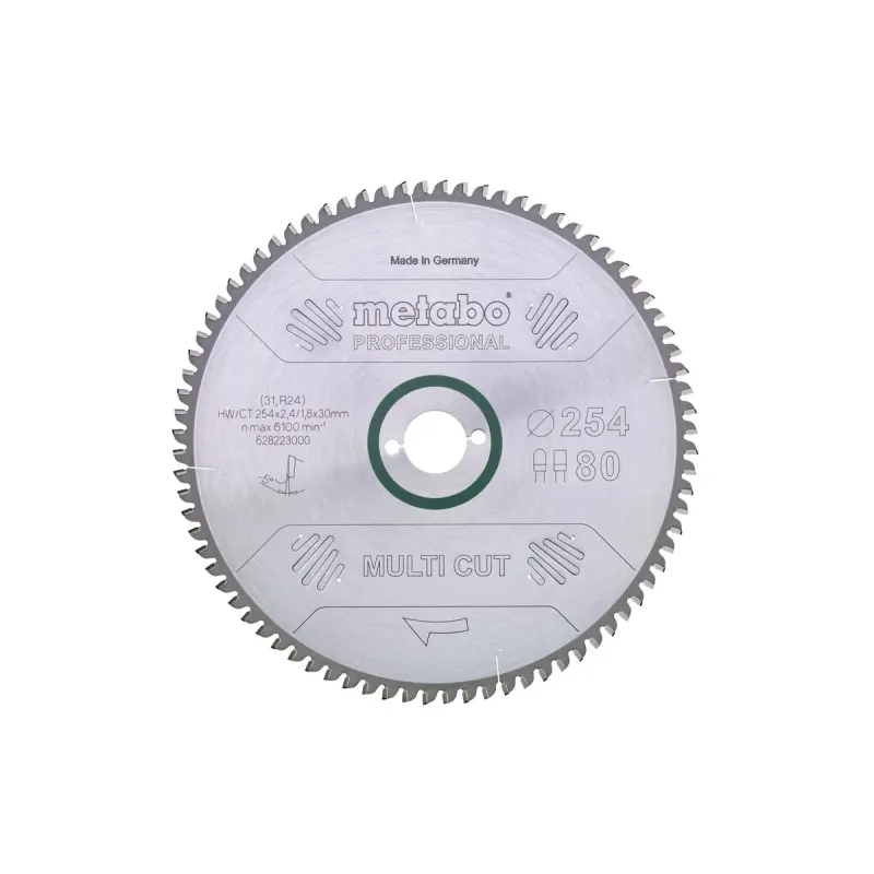 Metabo 4007430177049 628091000 Rundsavklinge Multi Cut  Kvalitet Professional  Til Semistationære Rundsav