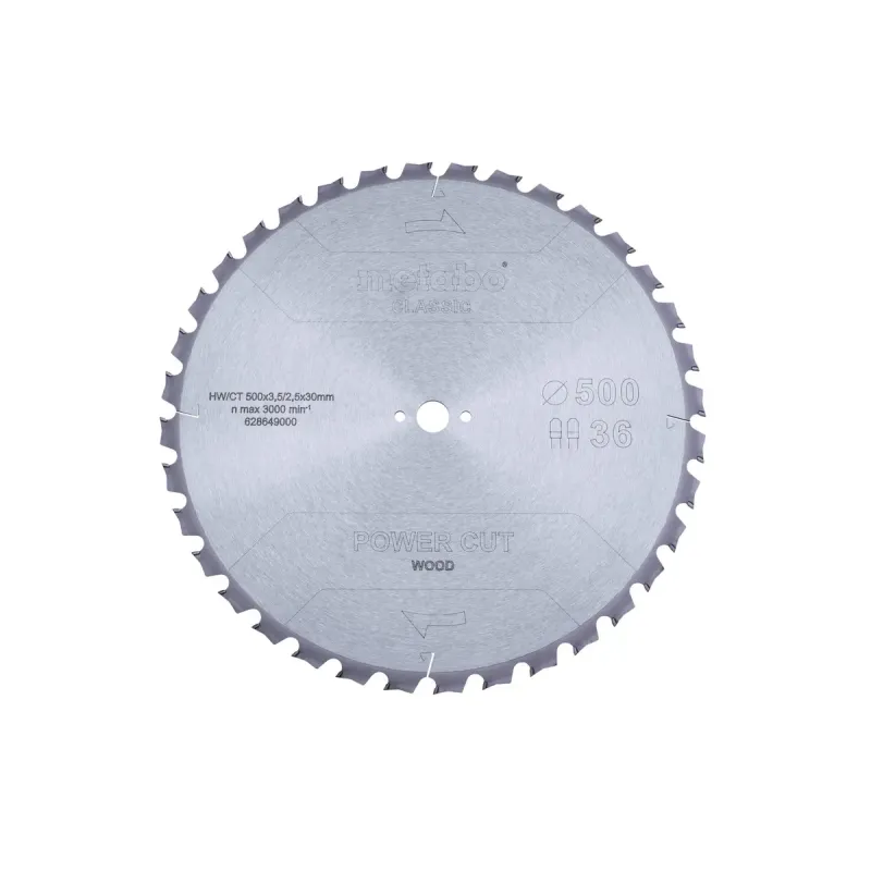 Metabo 4061792177116 628649000 Rundsavklinge Power Cut Wood Kvalitet Classic Til Semistationære Rundsav