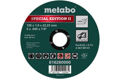 Metabo Skæreskive      Ii 125ã   0ã 22 23mm Inox