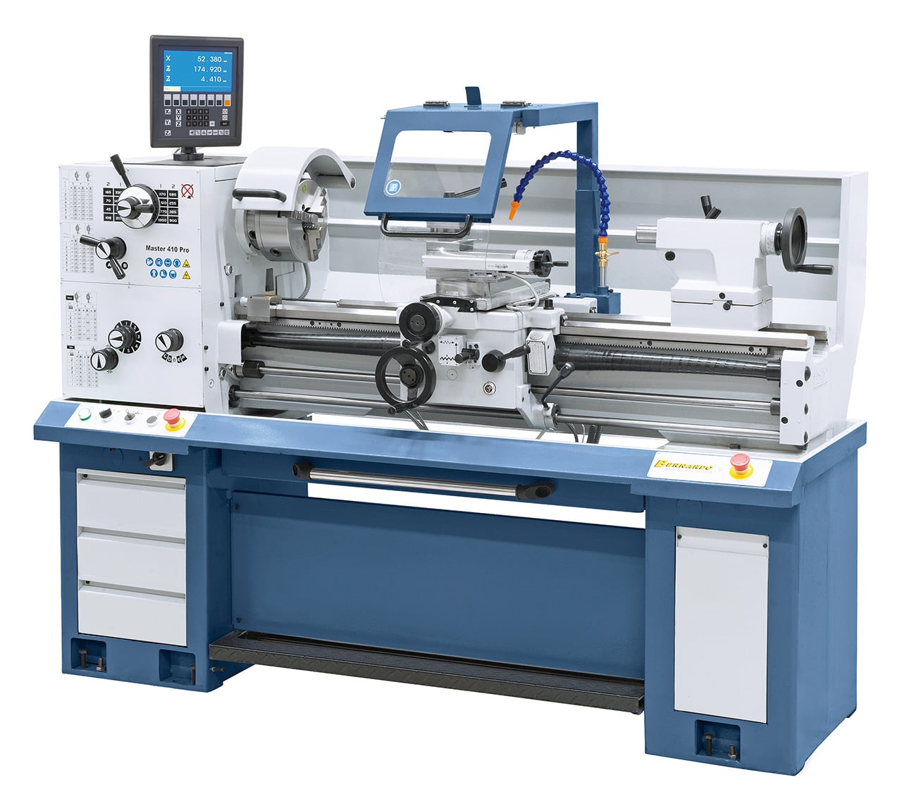Metal Drejebænk Master 410 Pro Inkl   -akset Digital Es-12   3x400v