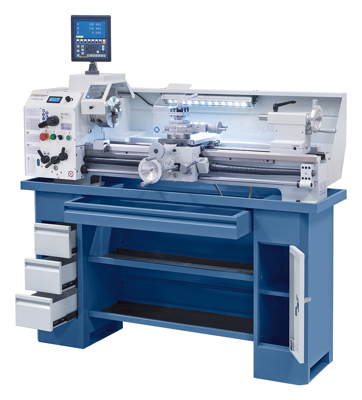 Metal Drejebænk Profi 880   Vario Inkl   -akset Digital 3x400v