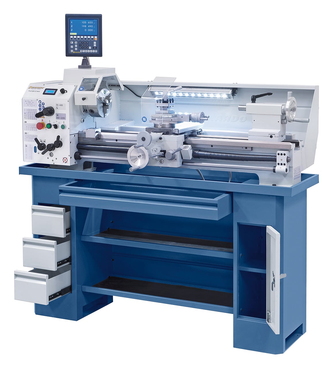 Metal Drejebænk Profi 880   Vario Inkl   -akset Digital 1x230v