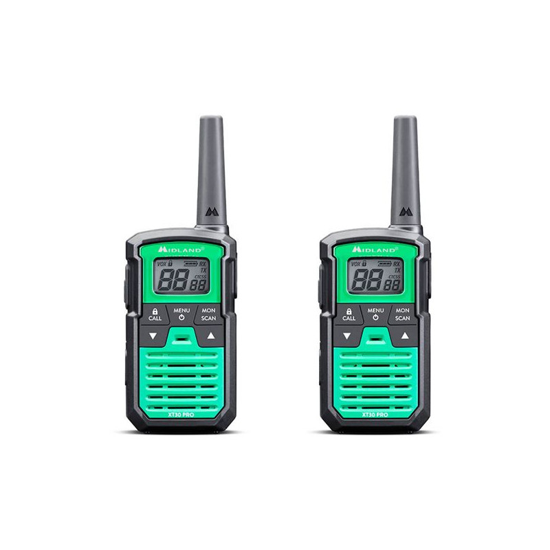 Midland Xt30 Pro Black Green Walkie Talkie