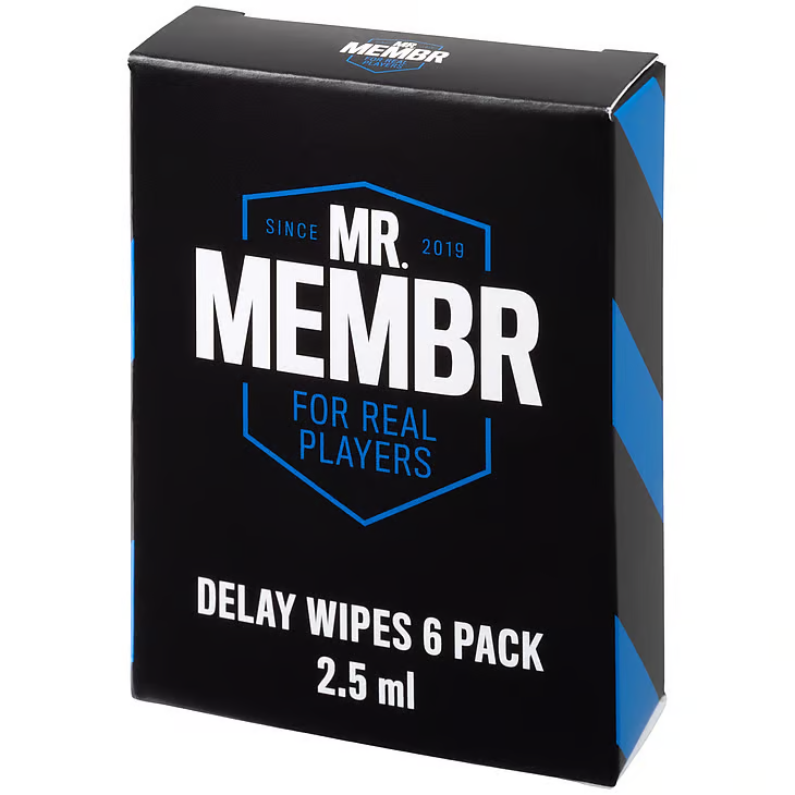 Mr  Membr Delay Wipes  -pack 6ml