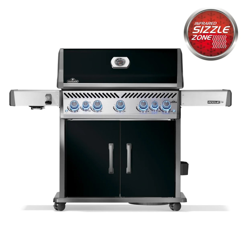 Napoleon Rogue Pro-  625  Rustfri Stål Sort Gasgrill Rps625rsibpk- -dk